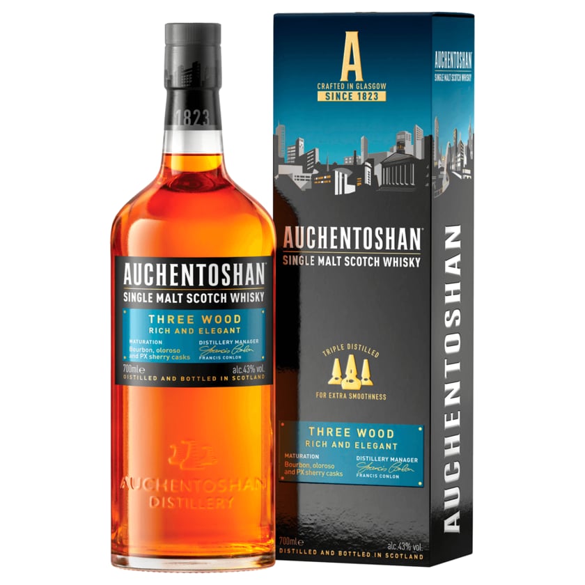 Auchentoshan Three Wood Single Malt Scotch Whisky 0,7l